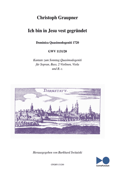Graupner Christoph Cantata Ich bin in Jesu vest gegründet GWV 1131/20