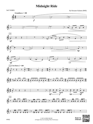 Midnight Ride: 3rd F Horn