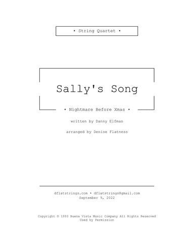 Sally's Song