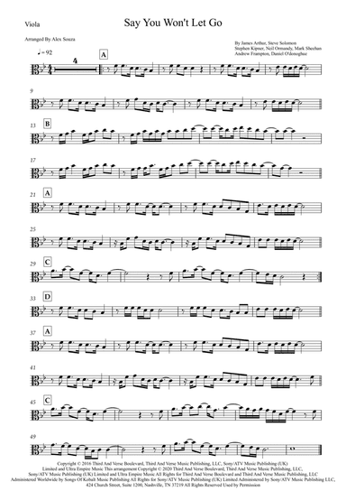 Say You Won't Let Go