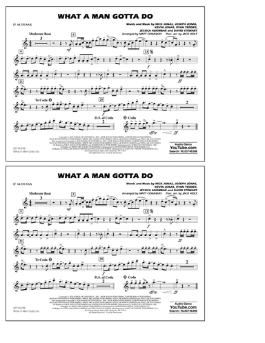 What a Man Gotta Do (arr. Jack Holt and Matt Conaway) - Eb Alto Sax