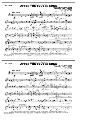 After the Love Has Gone (arr. Paul Murtha) - Bb Clarinet