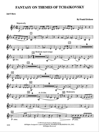 Fantasy on Themes from Tchaikovsky: 2nd F Horn