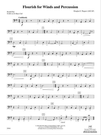 Flourish for Winds and Percussion: (wp) E-flat Tuba B.C.