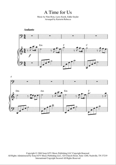 A Time For Us (love Theme)