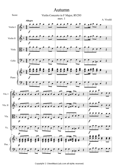 The Four Seasons: Autumn 1st Movement