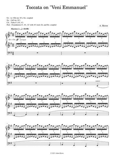 Toccata on "Veni Emmanuel"
