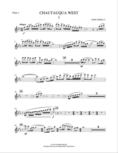 Chautauqua West: 1st Flute