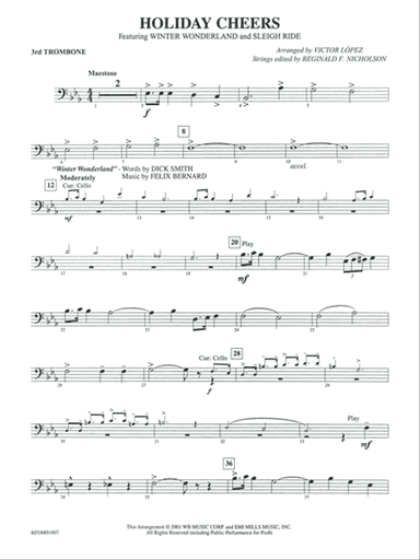 Holiday Cheers: 3rd Trombone