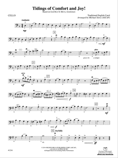 Tidings of Comfort and Joy!: Cello