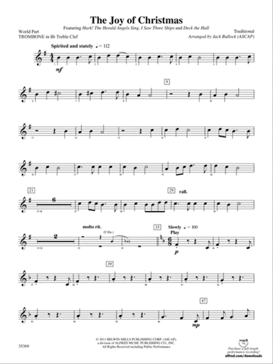 The Joy of Christmas: (wp) 1st B-flat Trombone T.C.