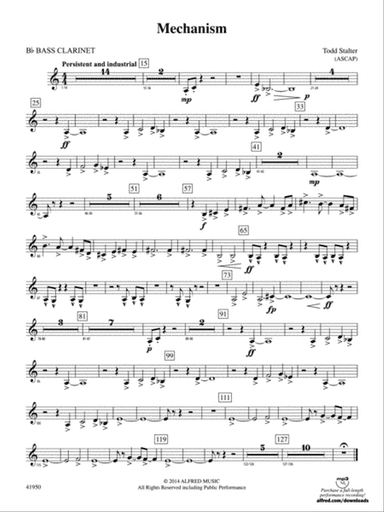 Mechanism: B-flat Bass Clarinet