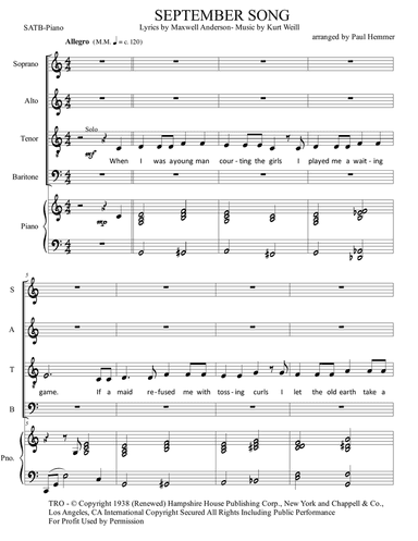 September Song