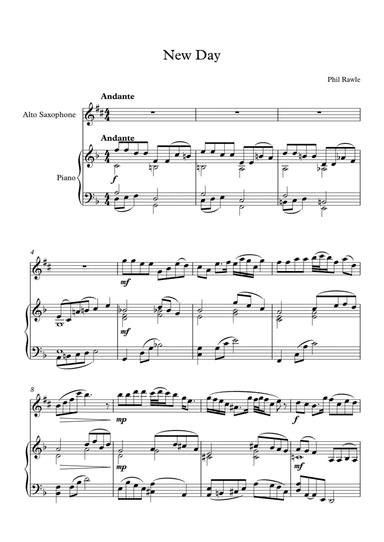 New Day - Alto Sax and Piano