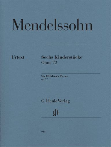 6 Children's Pieces, Op. 72