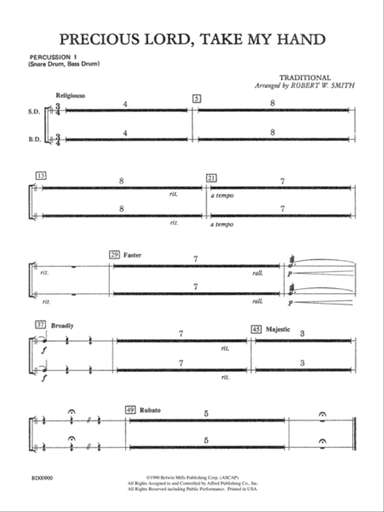 Precious Lord, Take My Hand: 1st Percussion