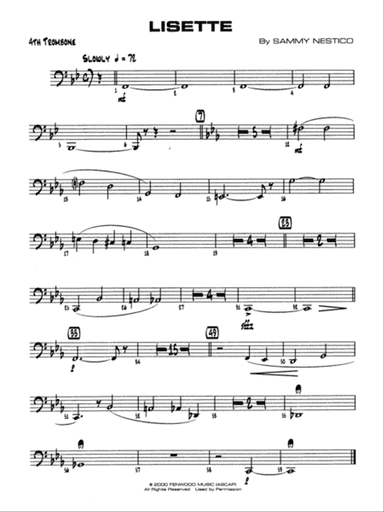 Lisette: 4th Trombone