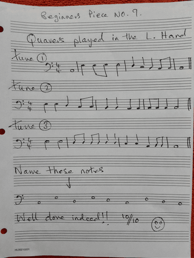 BEGINNER PIECE NUMBER NINE