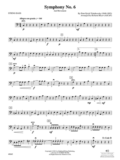 Symphony No. 6: String Bass