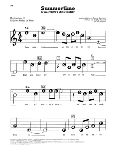 Summertime (from Porgy and Bess)
