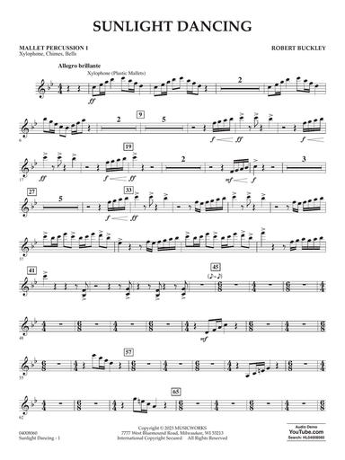 Sunlight Dancing - Mallet Percussion 1