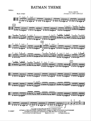 Batman Theme: Viola