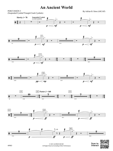 An Ancient World: 3rd Percussion