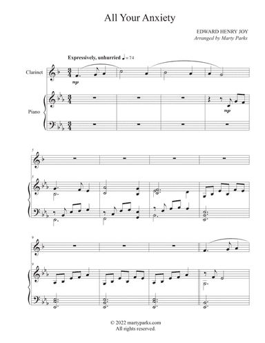 All Your Anxiety (Clarinet-Piano)