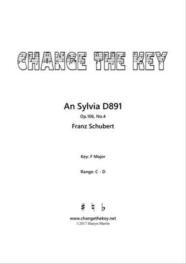 An Sylvia - F Major