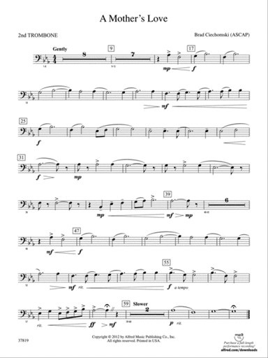 A Mother's Love: 2nd Trombone