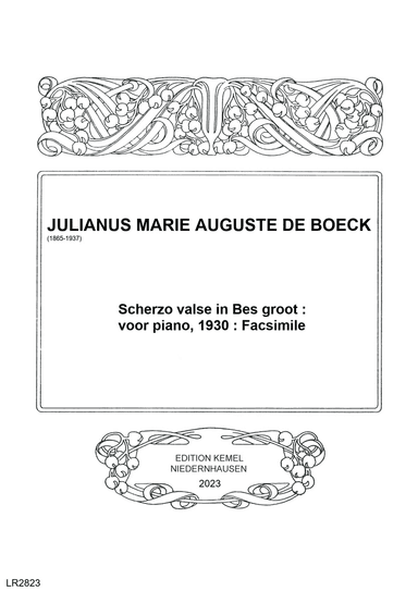 Scherzo valse in Bes groot