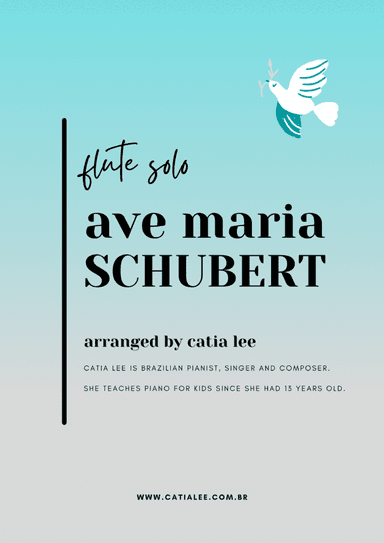 Ave Maria - Schubert for flute solo Bb major