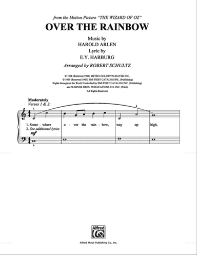 Over the Rainbow (from "The Wizard of Oz")