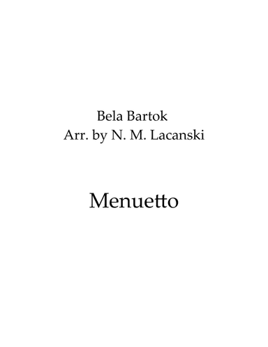 Menuetto