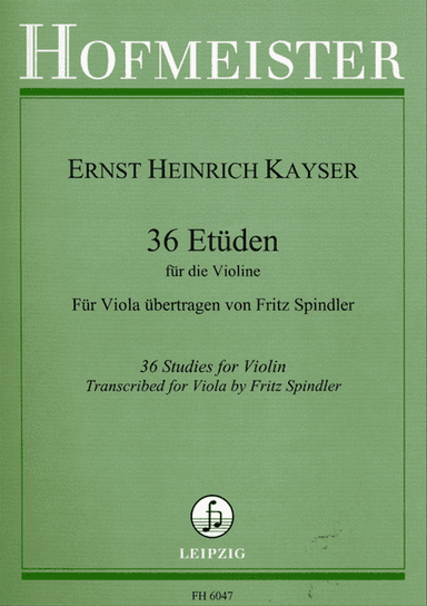36 Etuden fur Violine, op. 20