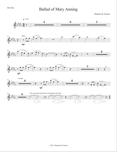 Ballad of Mary Anning- alto saxophone