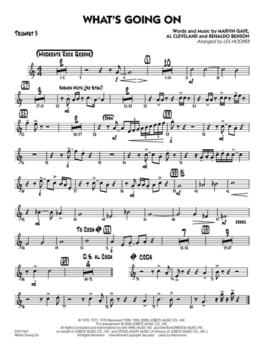 What's Going On (arr. Les Hooper) - Trumpet 3