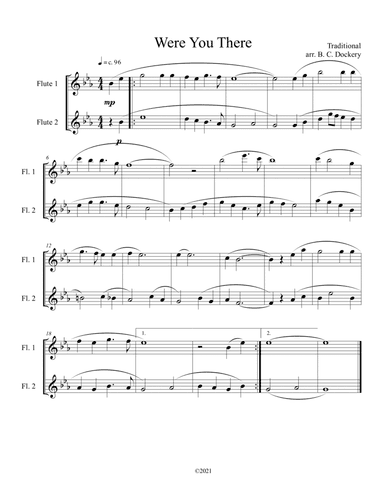 Were You There (flute duet)