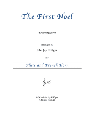 The First Noel for Flute and French Horn