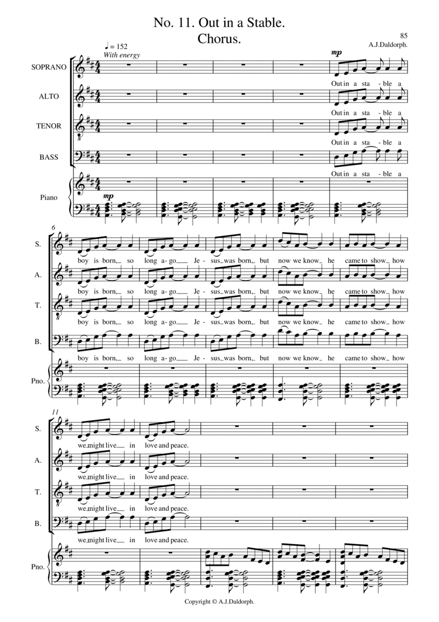 Out in a Stable (from Songs of Hope and Creation)