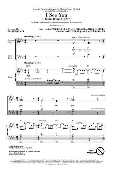 I See You (Theme from Avatar)