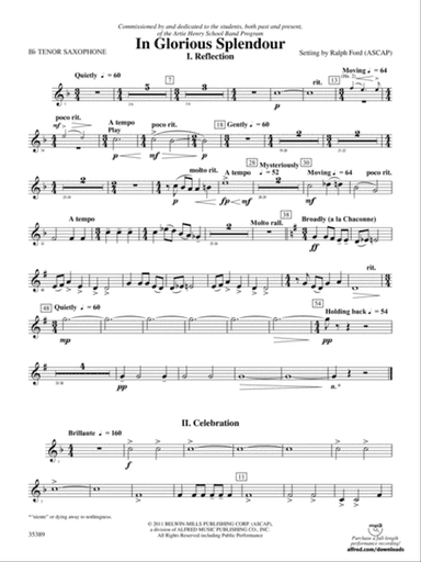 In Glorious Splendour: B-flat Tenor Saxophone