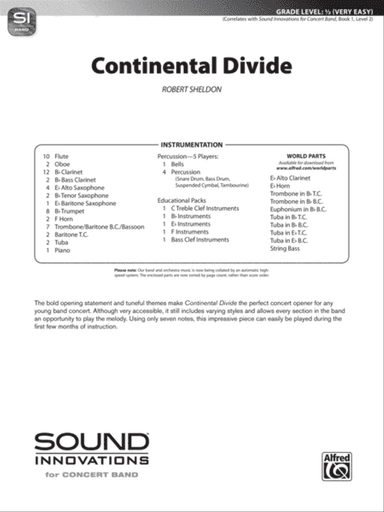 Continental Divide: Score