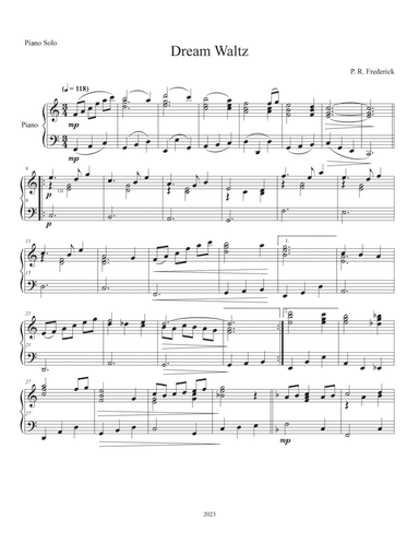 Dream Waltz (Piano Solo)