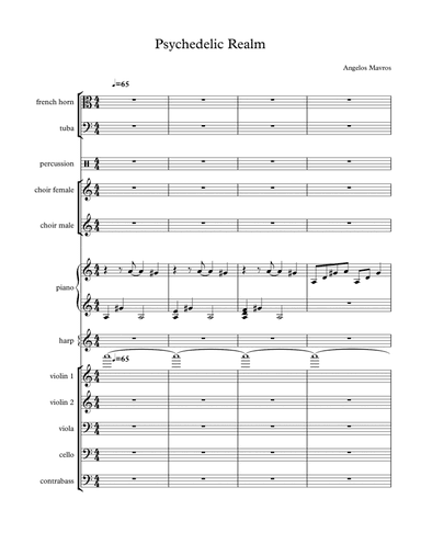 Psychedelic Realm - Score Only