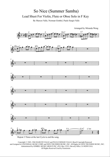 So Nice (summer Samba)
