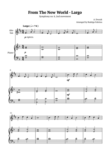 Largo (2nd movement of the Symphony no. 9 'From The New World')