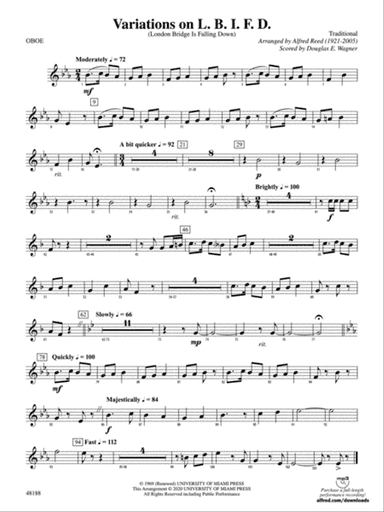 Variations on L. B. I. F. D.: Oboe