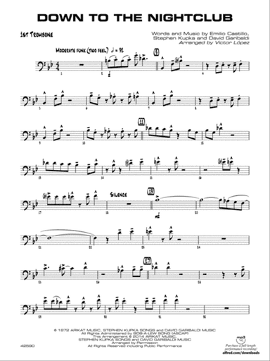 Down to the Nightclub: 1st Trombone