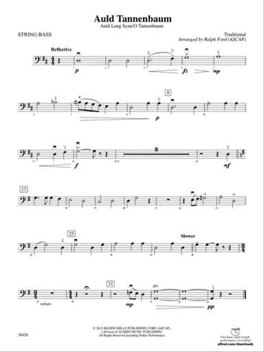 Auld Tannenbaum: String Bass